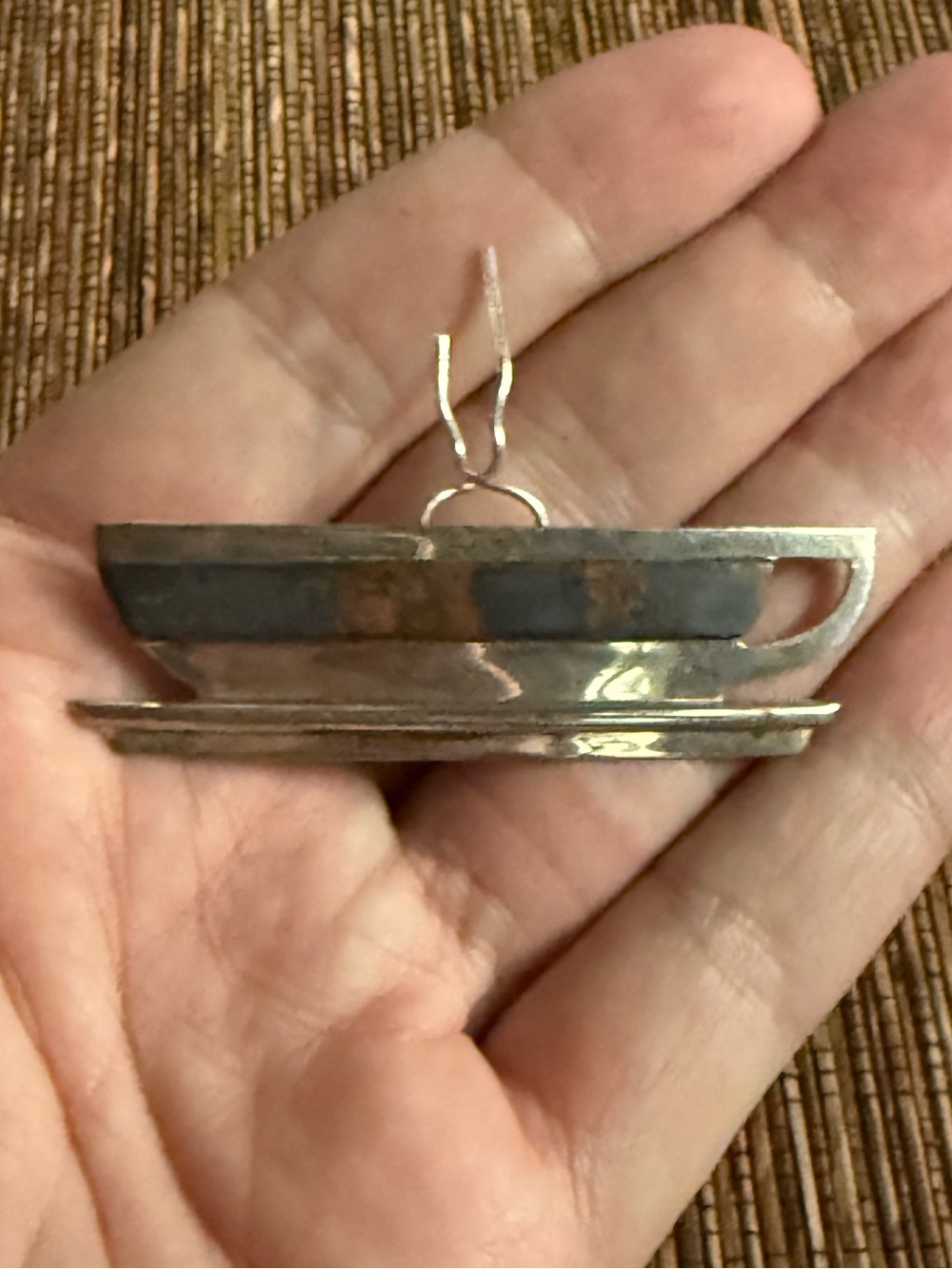 Monaco Designs Sterling Silver Coffee Cup ☕️ Brooch mid Century Vintage